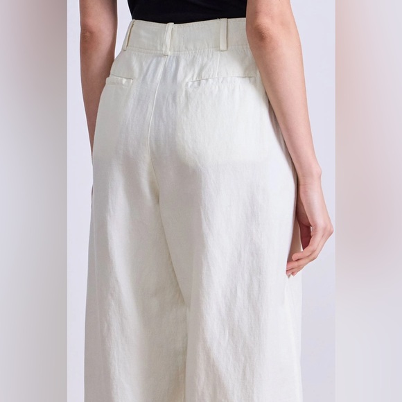 Apiece Apart Bari Crop Trouser in Cream - Picture 6 of 11